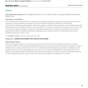 Oncologia: Adenocarcinoma salivar no palato de um gato (imagem 4 de 4)