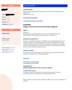 Dentisteria e Odontologia: Lesão oral proliferativa e doença periodontal (imagem 2 de 2)